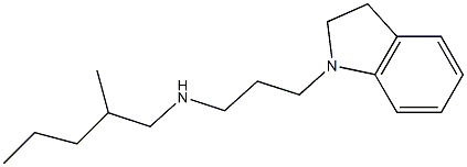 [3-(2,3-dihydro-1H-indol-1-yl)propyl](2-methylpentyl)amine 구조식 이미지