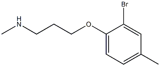 [3-(2-bromo-4-methylphenoxy)propyl](methyl)amine Structure