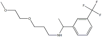 [3-(2-methoxyethoxy)propyl]({1-[3-(trifluoromethyl)phenyl]ethyl})amine Structure