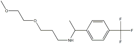 [3-(2-methoxyethoxy)propyl]({1-[4-(trifluoromethyl)phenyl]ethyl})amine Structure