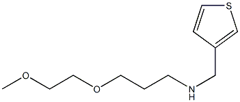 [3-(2-methoxyethoxy)propyl](thiophen-3-ylmethyl)amine Structure