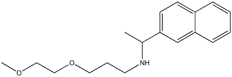 [3-(2-methoxyethoxy)propyl][1-(naphthalen-2-yl)ethyl]amine Structure