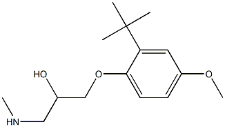 [3-(2-tert-butyl-4-methoxyphenoxy)-2-hydroxypropyl](methyl)amine 구조식 이미지