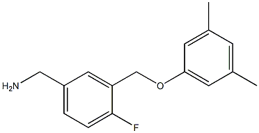 [3-(3,5-dimethylphenoxymethyl)-4-fluorophenyl]methanamine 구조식 이미지