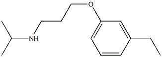 [3-(3-ethylphenoxy)propyl](propan-2-yl)amine 구조식 이미지