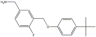 [3-(4-tert-butylphenoxymethyl)-4-fluorophenyl]methanamine Structure