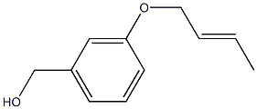 [3-(but-2-en-1-yloxy)phenyl]methanol 구조식 이미지