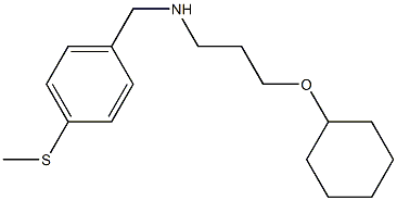 [3-(cyclohexyloxy)propyl]({[4-(methylsulfanyl)phenyl]methyl})amine Structure