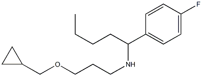 [3-(cyclopropylmethoxy)propyl][1-(4-fluorophenyl)pentyl]amine 구조식 이미지