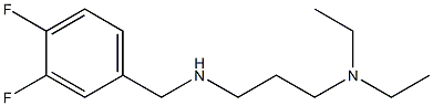 [3-(diethylamino)propyl][(3,4-difluorophenyl)methyl]amine Structure