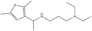 [3-(diethylamino)propyl][1-(2,5-dimethylthiophen-3-yl)ethyl]amine Structure