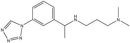 [3-(dimethylamino)propyl]({1-[3-(1H-1,2,3,4-tetrazol-1-yl)phenyl]ethyl})amine Structure