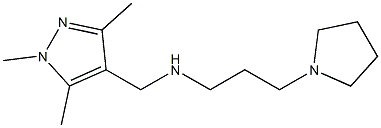 [3-(pyrrolidin-1-yl)propyl][(1,3,5-trimethyl-1H-pyrazol-4-yl)methyl]amine Structure