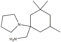 [3,3,5-trimethyl-1-(pyrrolidin-1-yl)cyclohexyl]methanamine Structure