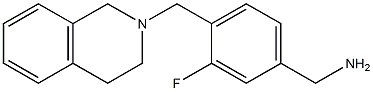 [3-fluoro-4-(1,2,3,4-tetrahydroisoquinolin-2-ylmethyl)phenyl]methanamine Structure