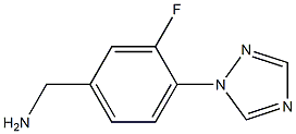 [3-fluoro-4-(1H-1,2,4-triazol-1-yl)phenyl]methanamine 구조식 이미지