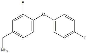 [3-fluoro-4-(4-fluorophenoxy)phenyl]methanamine Structure