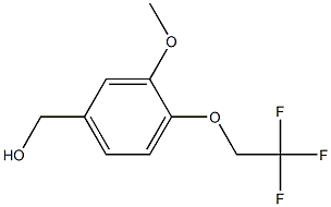 [3-methoxy-4-(2,2,2-trifluoroethoxy)phenyl]methanol Structure