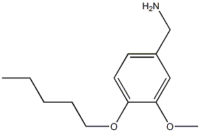 [3-methoxy-4-(pentyloxy)phenyl]methanamine 구조식 이미지