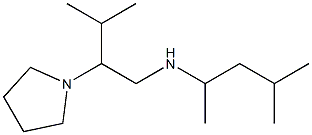[3-methyl-2-(pyrrolidin-1-yl)butyl](4-methylpentan-2-yl)amine 구조식 이미지