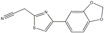 [4-(1,3-benzodioxol-5-yl)-1,3-thiazol-2-yl]acetonitrile Structure