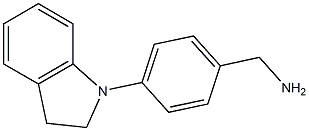 [4-(2,3-dihydro-1H-indol-1-yl)phenyl]methanamine Structure