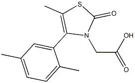 [4-(2,5-dimethylphenyl)-5-methyl-2-oxo-1,3-thiazol-3(2H)-yl]acetic acid Structure