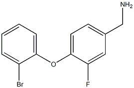 [4-(2-bromophenoxy)-3-fluorophenyl]methanamine 구조식 이미지