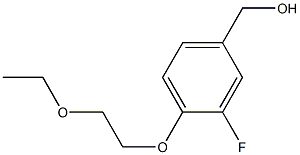 [4-(2-ethoxyethoxy)-3-fluorophenyl]methanol 구조식 이미지