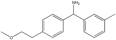 [4-(2-methoxyethyl)phenyl](3-methylphenyl)methanamine 구조식 이미지