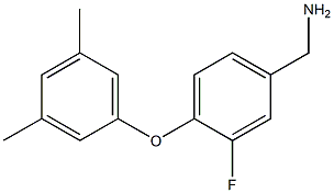 [4-(3,5-dimethylphenoxy)-3-fluorophenyl]methanamine 구조식 이미지