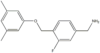 [4-(3,5-dimethylphenoxymethyl)-3-fluorophenyl]methanamine 구조식 이미지