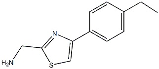 [4-(4-ethylphenyl)-1,3-thiazol-2-yl]methanamine 구조식 이미지