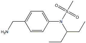 [4-(aminomethyl)phenyl]-N-(pentan-3-yl)methanesulfonamide Structure
