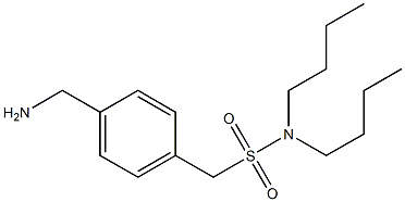 [4-(aminomethyl)phenyl]-N,N-dibutylmethanesulfonamide 구조식 이미지