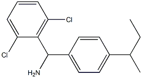 [4-(butan-2-yl)phenyl](2,6-dichlorophenyl)methanamine Structure