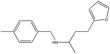 [4-(furan-2-yl)butan-2-yl][(4-methylphenyl)methyl]amine Structure