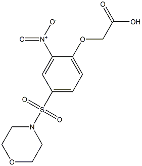 [4-(morpholin-4-ylsulfonyl)-2-nitrophenoxy]acetic acid 구조식 이미지