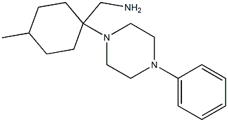[4-methyl-1-(4-phenylpiperazin-1-yl)cyclohexyl]methylamine 구조식 이미지