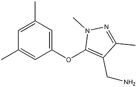 [5-(3,5-dimethylphenoxy)-1,3-dimethyl-1H-pyrazol-4-yl]methanamine 구조식 이미지