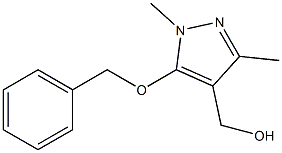 [5-(benzyloxy)-1,3-dimethyl-1H-pyrazol-4-yl]methanol Structure