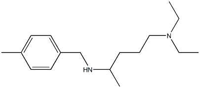 [5-(diethylamino)pentan-2-yl][(4-methylphenyl)methyl]amine 구조식 이미지