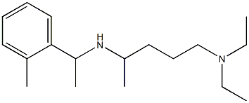 [5-(diethylamino)pentan-2-yl][1-(2-methylphenyl)ethyl]amine 구조식 이미지