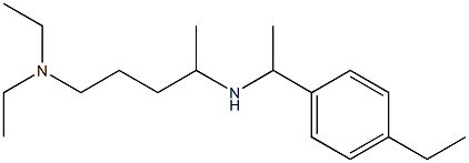 [5-(diethylamino)pentan-2-yl][1-(4-ethylphenyl)ethyl]amine 구조식 이미지