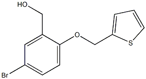 [5-bromo-2-(thiophen-2-ylmethoxy)phenyl]methanol Structure