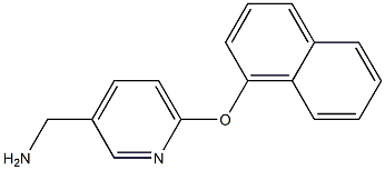 [6-(1-naphthyloxy)pyridin-3-yl]methylamine 구조식 이미지