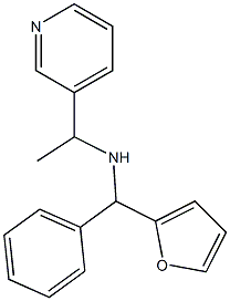 [furan-2-yl(phenyl)methyl][1-(pyridin-3-yl)ethyl]amine Structure