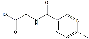 {[(5-methylpyrazin-2-yl)carbonyl]amino}acetic acid Structure