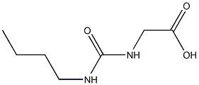 {[(butylamino)carbonyl]amino}acetic acid 구조식 이미지