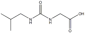 {[(isobutylamino)carbonyl]amino}acetic acid 구조식 이미지